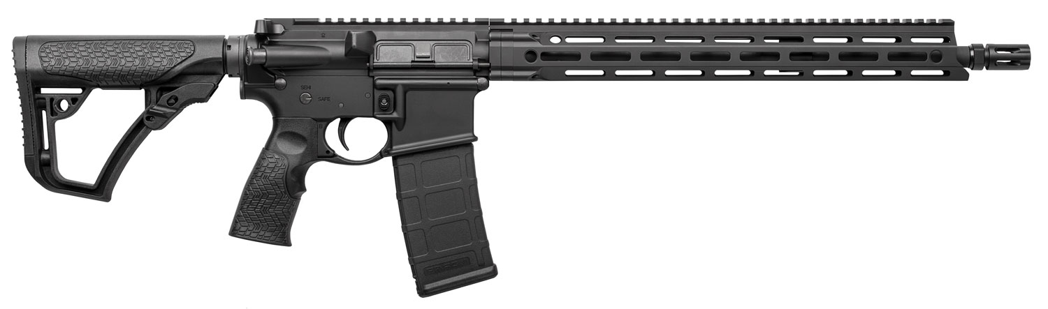 Daniel Defense 0212802081047 DDM4 V7 5.56x45mm NATO 30+1 16" Threaded Barrel w/Flash Suppressor, Black Hard Coat Anodized Receiver, 6 Position Stock w/SoftTouch Overmolding