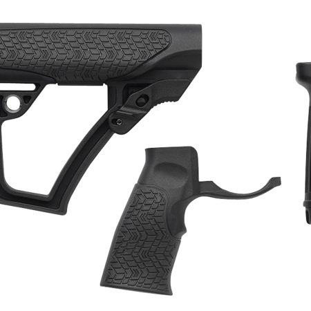 Daniel Defense 2810206145006 Collapsible Buttstock Pistol Grip/Vertical Foregrip AR-15 Black Polymer