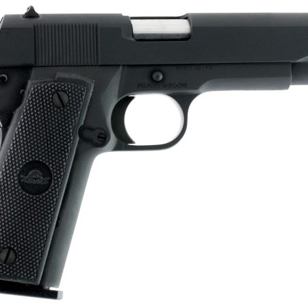 Rock Island 51453 GI Standard FSHC *CA Compliant 45 ACP Caliber with 5" Barrel, 10+1 Capacity, Overall Black Parkerized Finish Steel, Beavertail Frame, Serrated Slide & Black Rubber Grip