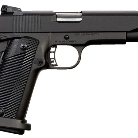 Rock Island 52009 Rock Ultra FSHC 10mm Auto Caliber with 5" Barrel, 16+1 Capacity, Overall Black Parkerized Finish Steel, Beavertail Frame, Serrated Slide & Black G10 Grip