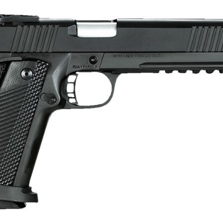 Rock Island 52000 Pro Ultra Match HC 10mm Auto Caliber with 6" Barrel, 16+1 Capacity, Overall Black Parkerized Finish Steel, Picatinny Rail/Beavertail Frame, Serrated Slide & Black G10 Grip