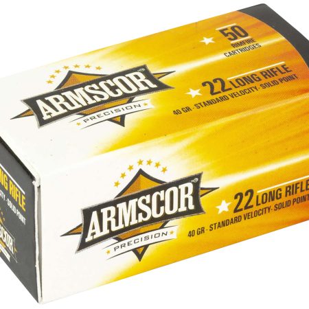 Armscor 50012PH Precision  22LR 40gr Standard Velocity Solid Point 50 Per Box/100 Case