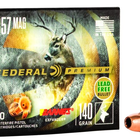 Federal P357XB1 Premium  357Mag 140gr Barnes Expander BRX 20 Per Box/10 Case
