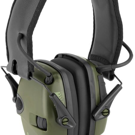 Howard Leight R01526 Impact Sport Electronic Muff 22 dB Over the Head Green/Black Adult
