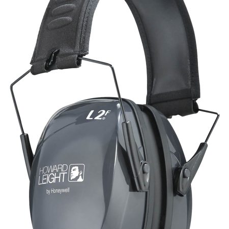 Howard Leight R01525 Leightning L2F Slim Passive Muff 27 dB Over the Head Gray/Black Adult