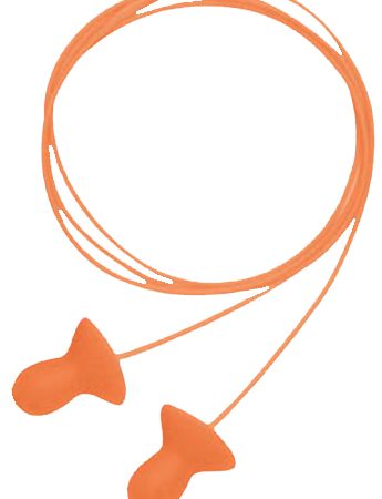 Howard Leight R01522 Corded Ear Plugs Quiet Foam 26 dB Behind The Neck Orange Adult 2 Pair