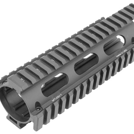 UTG Pro MTU001T Pro Quad Rail Drop-In Handguard Extended Black Anodized Aluminum Picatinny Rail AR-15 Carbine