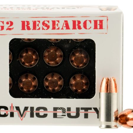 G2 Research G00621 Civic Duty  380ACP 64gr Copper Expansion Projectile 20 Per Box/25 Case