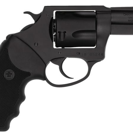 Charter Arms 14420 Bulldog  Large Frame 44 S&W Spl 5 Shot 2.50" Black Stainless Steel Barrel, Cylinder & Frame, Black Finger Grooved Rubber Grip, Exposed Hammer