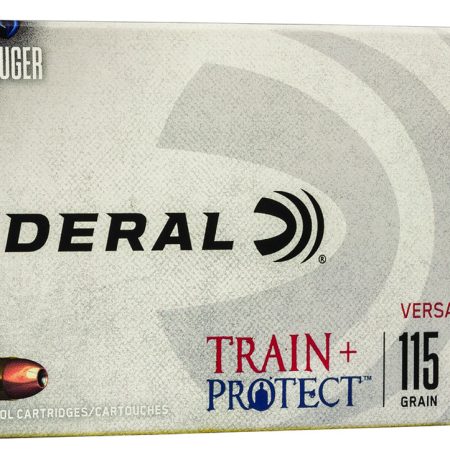 Federal TP9VHP1 Train + Protect  9mmLuger 115gr Versatile Hollow Point 50 Per Box/10 Case