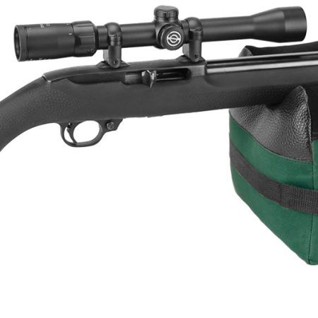 Caldwell 248885 DeadShot Shooter's Bag Empty Dark Green 600D Polyester Front and Rear Bag 8 lbs