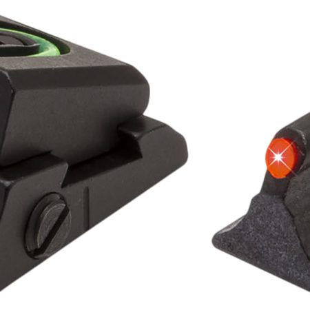TruGlo TG961M Slug Gun Series  Black | Red Fiber Optic Front Sight Green Fiber Optic Rear