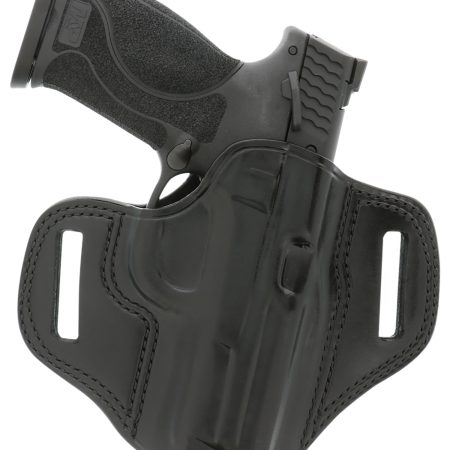 Galco CM212B Combat Master  OWB Black Leather Belt Slide Fits 1911 Right Hand