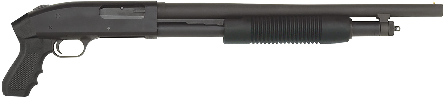 Mossberg 51340 500 JIC Cruiser 12 Gauge Pump 3" 5+1 18.50" Matte Blued Steel Barrel, Matte Blued Stainless Steel Receiver, Black Fixed w/Pistol Grip Synthetic Stock, Survival Kit In A Can