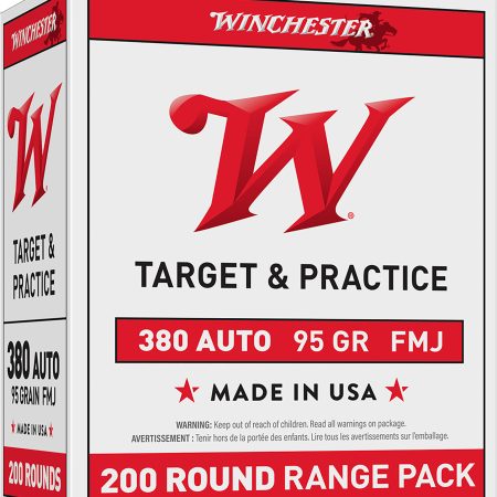 Winchester Ammo USA380W USA  380ACP 95gr Full Metal Jacket 200 Per Box/5 Case