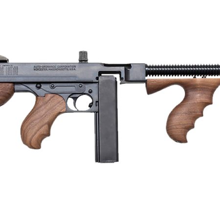 Thompson T5 1927A-1 Lightweight Deluxe 45 ACP Caliber with 16.50" Barrel, 20+1 Capacity (Stick), Blued Metal Finish, Walnut Wood Stock Grip Right Hand