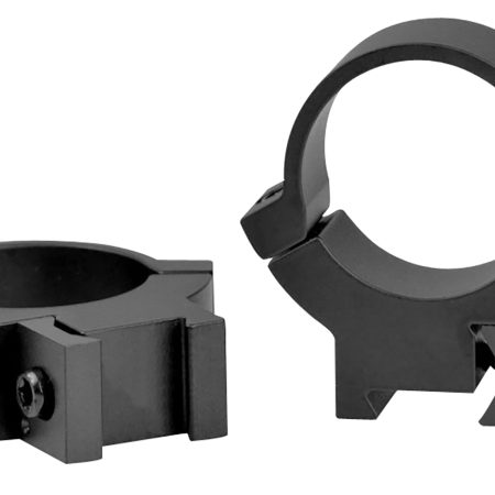 Warne 721M Rimfire 70/30 Horizontal Split Matte Black Steel 1" Tube Medium 3/8"/11mm Dovetail 0 MOA