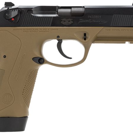 Beretta USA JXF5F45 Px4 Storm Special Duty Full Size Frame 45 ACP 10+1/9+1, 4.50" Black Barrel, Black Bruniton Serrated Steel Slide, FDE Polymer Frame w/Picatinny Rail & Interchangeable Backstrap Grip