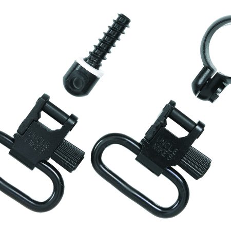Uncle Mike's 13312 Full Band Swivel Set Quick Detach 115 CF Blued 1.25" Loop for Lever Action Winchester & Marlin