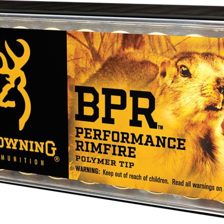 Browning Ammo B195117050 BPR Performance Rimfire  17HMR 17gr Polymer Tip 50 Per Box/20 Case