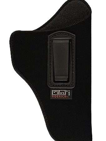 Uncle Mike's 76012 Inside The Pants Holster IWB Size 01 Black Suede Like Belt Clip Fits Medium Autos Fits 3-4" Barrel Left Hand