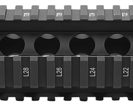 BCM QRF10556BLK QRF Handguard 10" Free-Floating Style Made of Aluminum with Black Anodized Finish & Picatinny Rial for AR-Platform