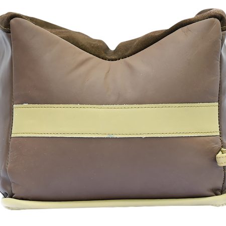 BenchMaster BMALBBKE Bench Bag  Large Empty Brown Leather Front Bag 24 oz