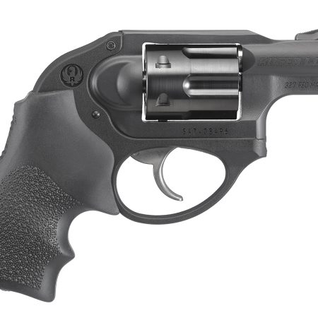 Ruger 5452 LCR  Small Frame 327 Federal Mag 6 Shot, 1.87" Matte Black Steel Barrel, Black PVD Cylinder, Matte Black Stainless Steel Frame, Black Hogue Tamer Monogrip, Shrouded Hammer