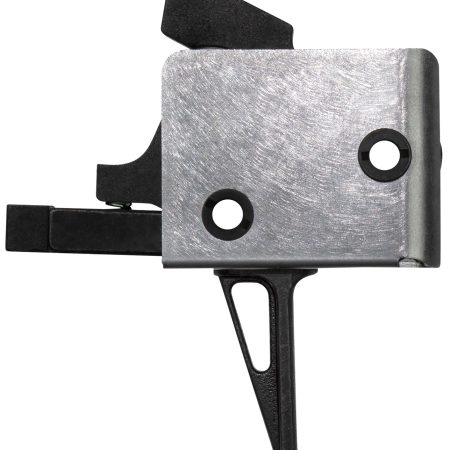 CMC Triggers 92503 Drop-In  Single-Stage Flat Trigger w/ 4-4.50 lbs Draw Weight & Black/Silver Finish