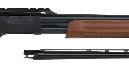 Mossberg 54243 500 Combo 12 Gauge 5+1 3" Blued 28" Vent Rib/24" Slugster  Barrel w/Cantilever Scope Mount, Blued Steel Receiver, Hardwood Dual Comb Stock, Includes Accu-Set Chokes