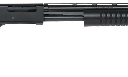 Mossberg 50112 500 Bantam Youth 410 Gauge Pump 3" 5+1 24" Blued Vent Rib Barrel, Blued Steel Receiver, Fixed Black Synthetic Stock, Right Hand, Fixed Full Choke