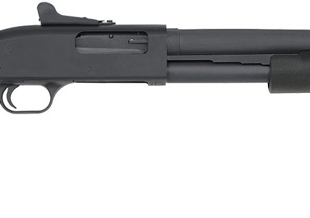 Mossberg 51663 590A1  12 Gauge Pump 3" 8+1 20" Black Parkerized Heavy-Walled Barrel, Black Parkerized Drilled & Tapped Receiver, Black Fixed Synthetic Stock