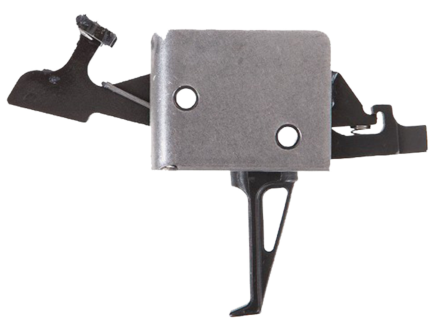 CMC Triggers 91504 Drop-In Two-Stage Flat Trigger w/ 1-3 lbs Draw Weight & Black/Silver Finish