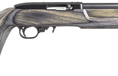 Ruger 21186 10/22 Target 22 LR 10+1 16.13" Threaded Satin Blued Alloy Steel Barrel With Aluminum Alloy Sleeve, Black Laminate Thumbhole Stock, Cross-Bolt Manual Safety