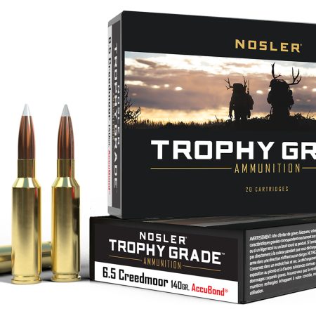 Nosler 60080 Trophy Grade  6.5Creedmoor 140gr Nosler AccuBond 20 Per Box/10 Case