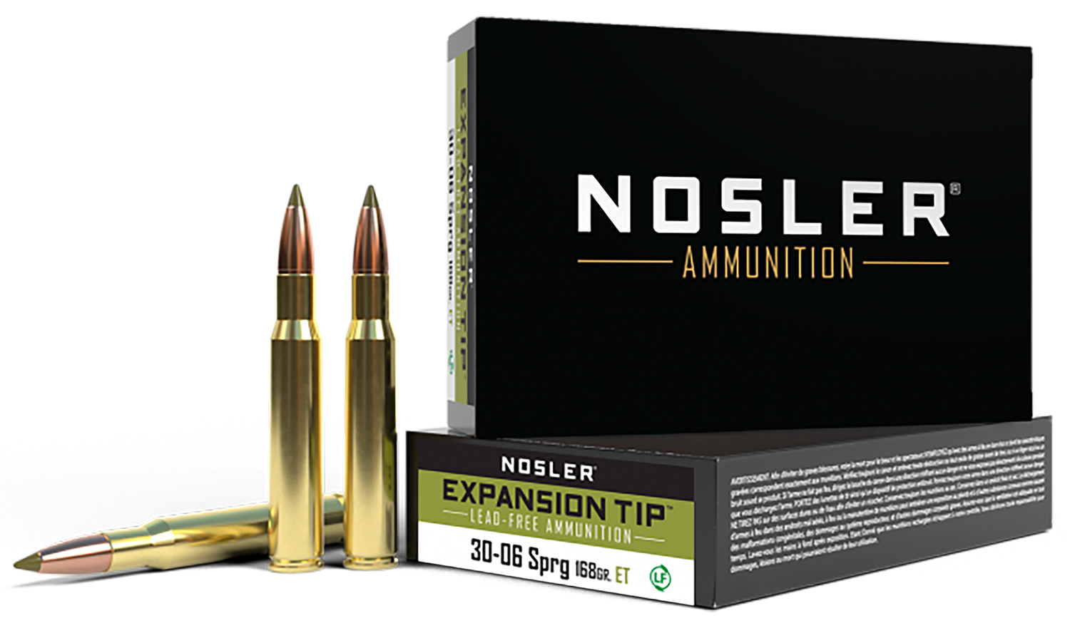 Nosler 40036 E-Tip 30-06Springfield 168gr E Tip Lead Free 20 Per Box/10 Case