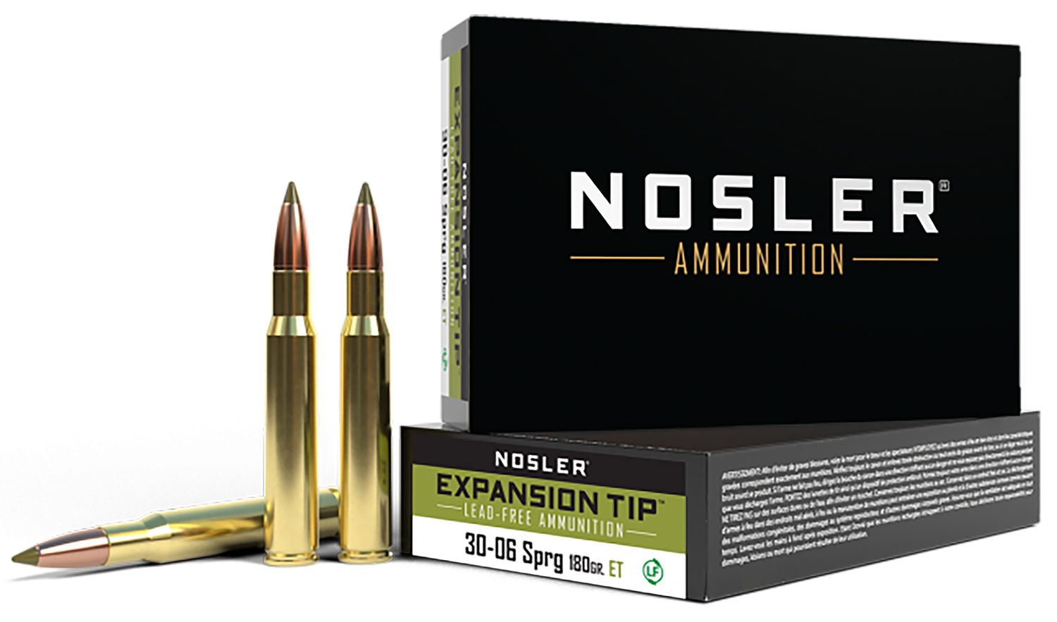 Nosler 40037 E-Tip 30-06Springfield 180gr E Tip Lead Free 20 Per Box/10 Case