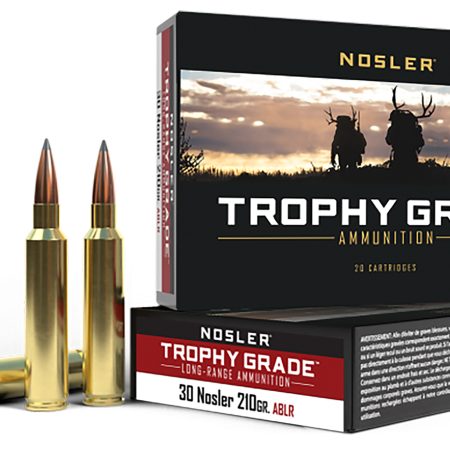 Nosler 60118 Trophy Grade Long-Range 30Nosler 210gr Nosler Spitzer AccuBond Long Range 20 Per Box/10 Case