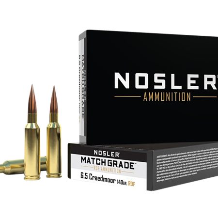 Nosler 60115 Match Grade RDF 6.5Creedmoor 140gr RDF Hollow Point Boat Tail 20 Per Box/10 Case