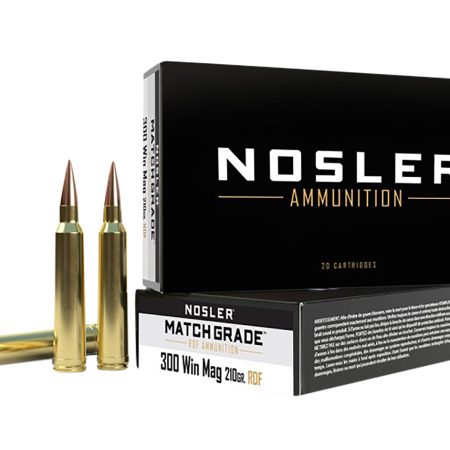 Nosler 60158 Match Grade RDF 300WinMag 210gr RDF Hollow Point Boat Tail 20 Per Box/10 Case