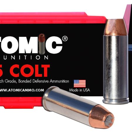 Atomic Ammunition 00444 Pistol Precision Craft 45Colt 250gr Bonded Match Hollow Point 50 Per Box/10 Case