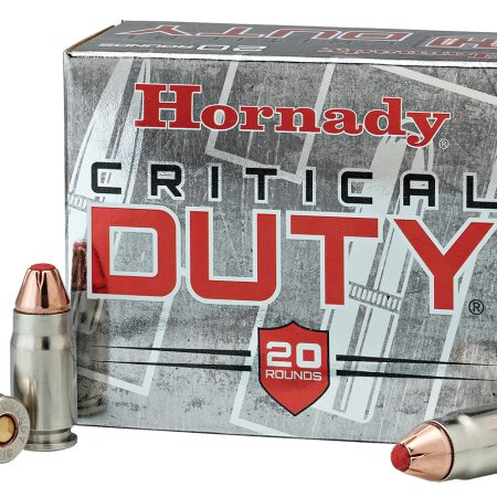 Hornady 90216 Critical Duty  9mmLuger+P 124gr Hornady FlexLock 25 Per Box/10 Case