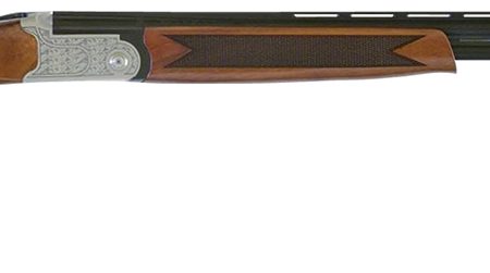 TriStar 30418 Setter S/T  Full Size 410 Gauge Break Open 3" 2rd 28" Black Vent Rib Barrel, Engraved Silver Steel Receiver, Fixed Turkish Walnut Stock, Beretta/Benelli Chokes, Right Hand