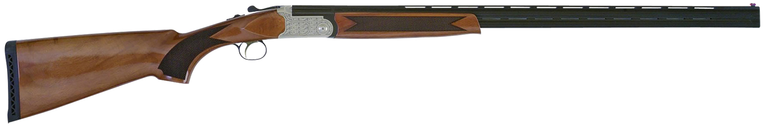 TriStar 30418 Setter S/T Full Size 410 Gauge Break Open 3" 2rd 28" Black Vent Rib Barrel, Engraved Silver Steel Receiver, Fixed Turkish Walnut Stock, Beretta/Benelli Chokes, Right Hand