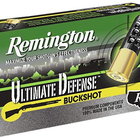 Remington Ammunition 20637 Ultimate Defense Buckshot 12Gauge 2.75" 4Buck Shot 5 Per Box/20 Case