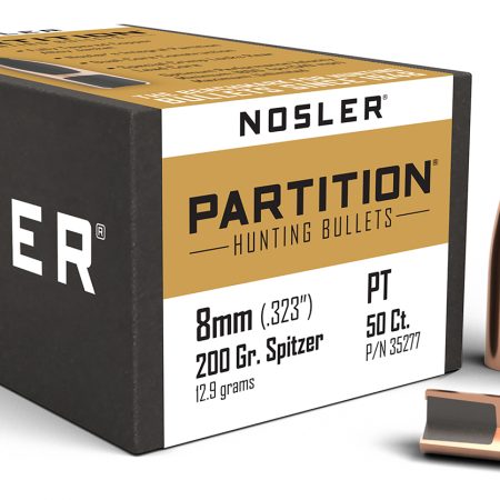 Nosler 35277 Partition  8mm 200gr Partition Spitzer 50/Box