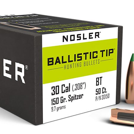 Nosler 30150 Ballistic Tip  30Cal 150gr Spitzer 50/Box