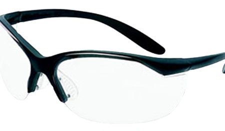 Howard Leight R01535 Uvex Vapor II Shooting Glasses Adult Clear Lens Anti-Fog Polycarbonate Black Frame