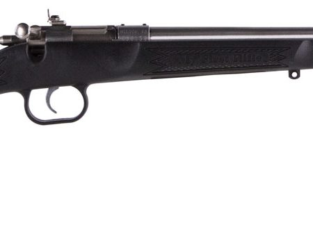 Crickett KSA2295 Youth  22 WMR 1rd 16.12" Blued Barrel & Receiver, Fixed Front/Adjustable Rear Peep Sights, Black Synthetic Stock w/11.5" LOP, Rebounding Firing Pin Safety