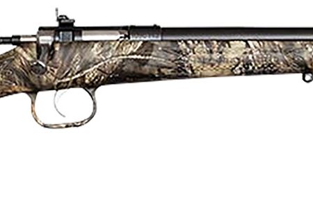 Crickett KSA2284 Youth  22 WMR 1rd 16.12" Blued Barrel/Receiver, Fixed Front/Adjustable Rear Peep Sights, Mossy Oak Break-Up Synthetic Stock w/11.5" LOP, Rebounding Firing Pin Safety